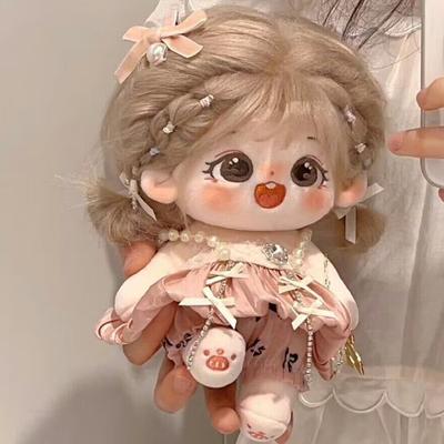 Nova Boneca de Algodão 20cm Boneca de Pelúcia Pode Ser Trocada de Roupa para Meninas Para Dar de Presente às Suas Namoradas
