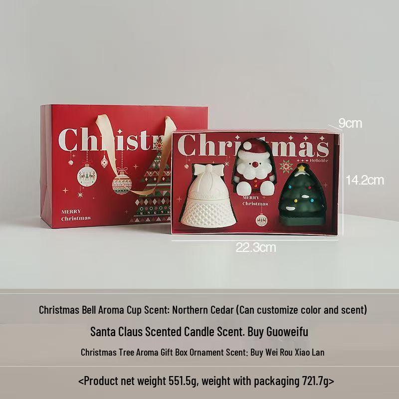 Santa Claus Scented Candle Gift Set - Festive Fragrance for Holiday Atmosphere