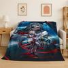 New Genshin Impact Cartoon Game Flannel Blanket Soft Warm Throw Blanket for Bedroom Living Room Bed Travel Camping Picnic Gift