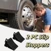 Anti-slip Wheel Chock Portable Tire Support Pad Slip Stopper Block Wheel Blocks  Wheel Alignment