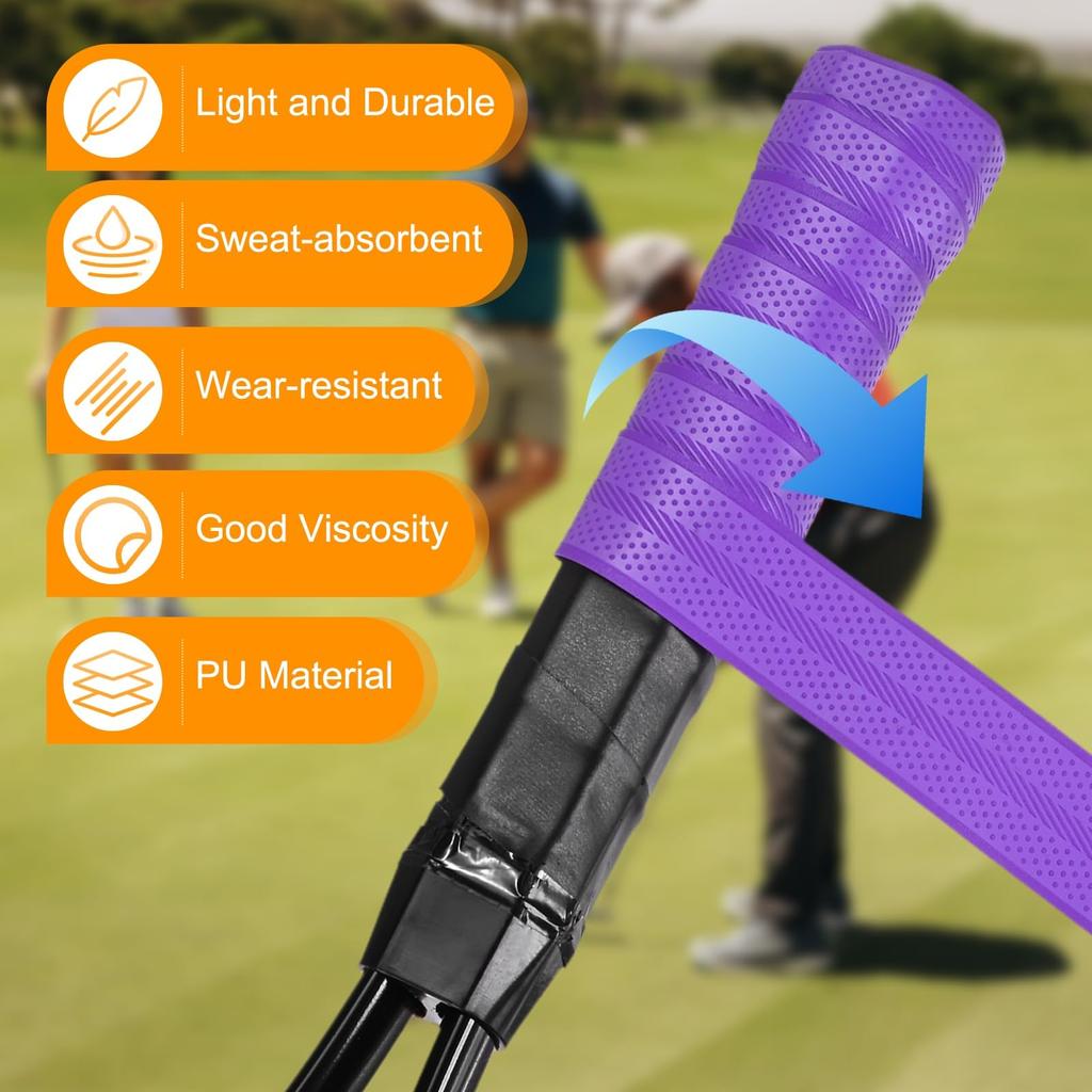 M METERXITY 3 Pack Golf Grabbing Wrapping Tape PU Tennis