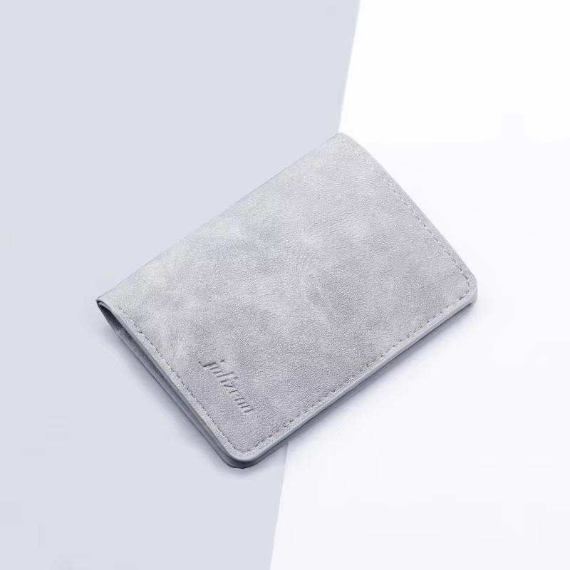 2026 New Style Mini Thin Men Wallet Card Holder Men's Purse Coin Pouch Card Holder Short Vertical Pu Leather Wallet