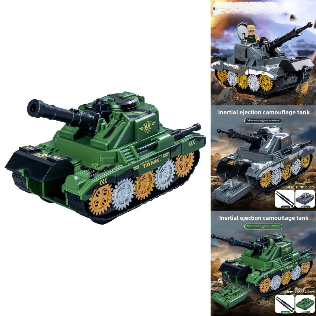 Militärpanzer-Spielzeug für Kinder mit Schwungantrieb für Jungen Geschenk und Entwicklung von Fähigkeiten