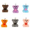 4 sztuk żywica Cartoon uciekają niedźwiedzie zawieszki Charms do tworzenia biżuterii naszyjniki ze zwierzętami kolczyki dokonywanie akcesoriów