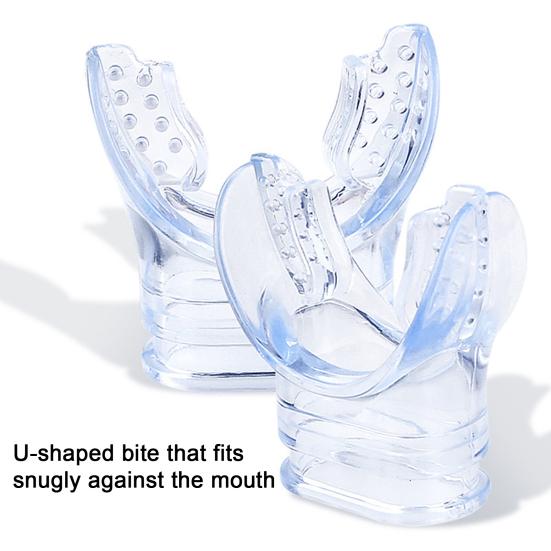 Mouthpiece Replacement for Snorkel Transparent Scuba Diving Regulator Comfort Bite Mouthpiece Replacement
