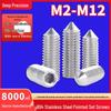 304 Stainless Steel DIN914 Pointed Socket Headless Set Screw M3/M4/M5
