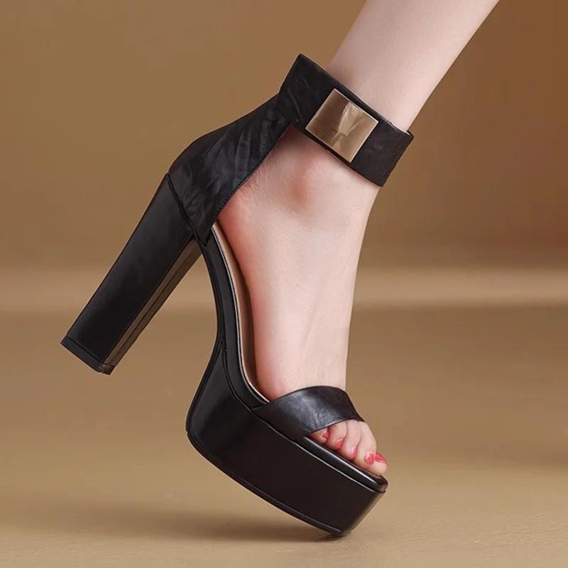 Fashion Women High Heels Sandals Elegant Platform Shoes Sexy Fashion Pumps Summer Heeled Shoes Woman 2025 Trend Brand Dress Lady Zapatos