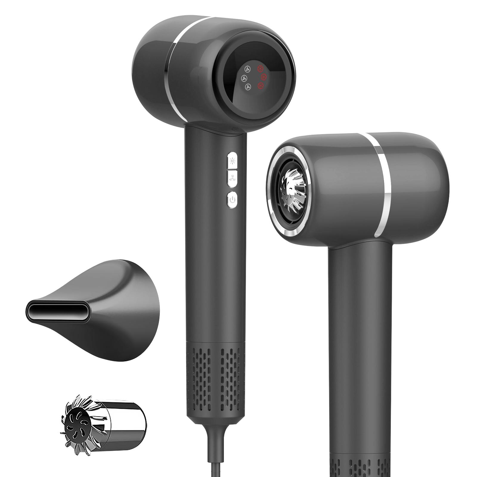 

Электрический фен для волос с высокой скоростью вращения 110 000 об/мин. Профессиональный уход. Скорость ветра 21 м/с. Мощность 1200 Вт. Быстрая сушка. Фены с отрицательными ионами. us