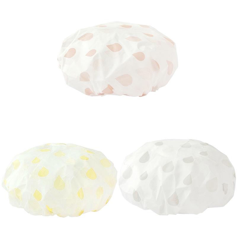 Women's Reusable Shower Cap Bonnet Douche Luxury Shower Bath Cap Swimming Cap Shower XYM002
