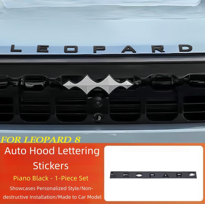

Auto Hood Lettering Stickers Fit for BYD Leopard 5 Leopard 8 Modified High Quality Curved Letter Markings Exterior Upgrade Parts