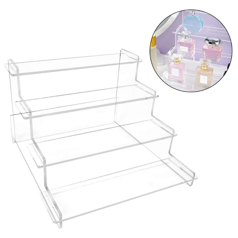 Klar Acryl Steigleitungen Display Stand für Display Oder Sammlungen Reusable 4 Tier X3UC