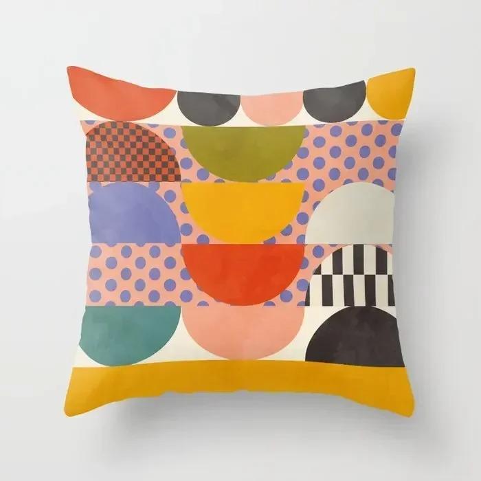 Home Nordic Living Room Decoration Abstract Morandi Sofa Cushion Cover