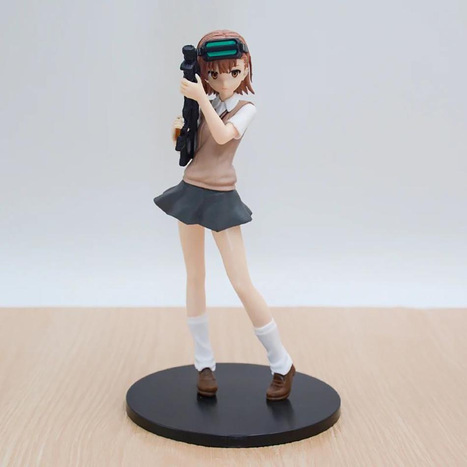 Anime A Certain Magical Index Misaka Mikoto Railgun Girl Anime Figure PVC Action Figure Decoration Collectible Model Toy Doll