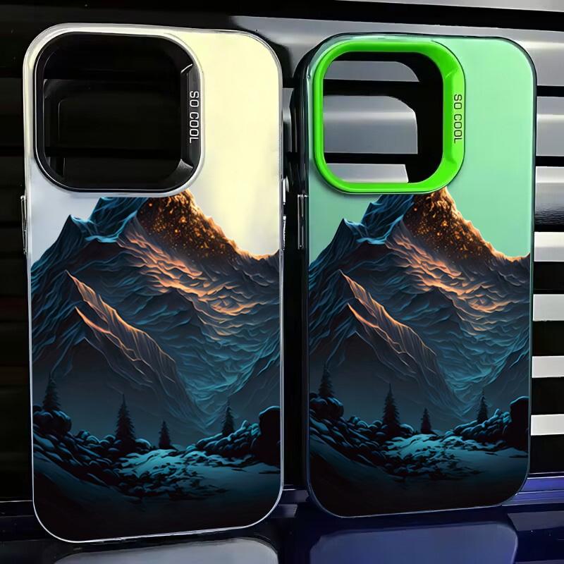 Design horské krajiny Pouzdro na telefon pro Samsung Galaxy A06 A16 A55 A35 A15 A56 A36 S25 S24 Ultra S23 FE S22 Plus Matný kryt