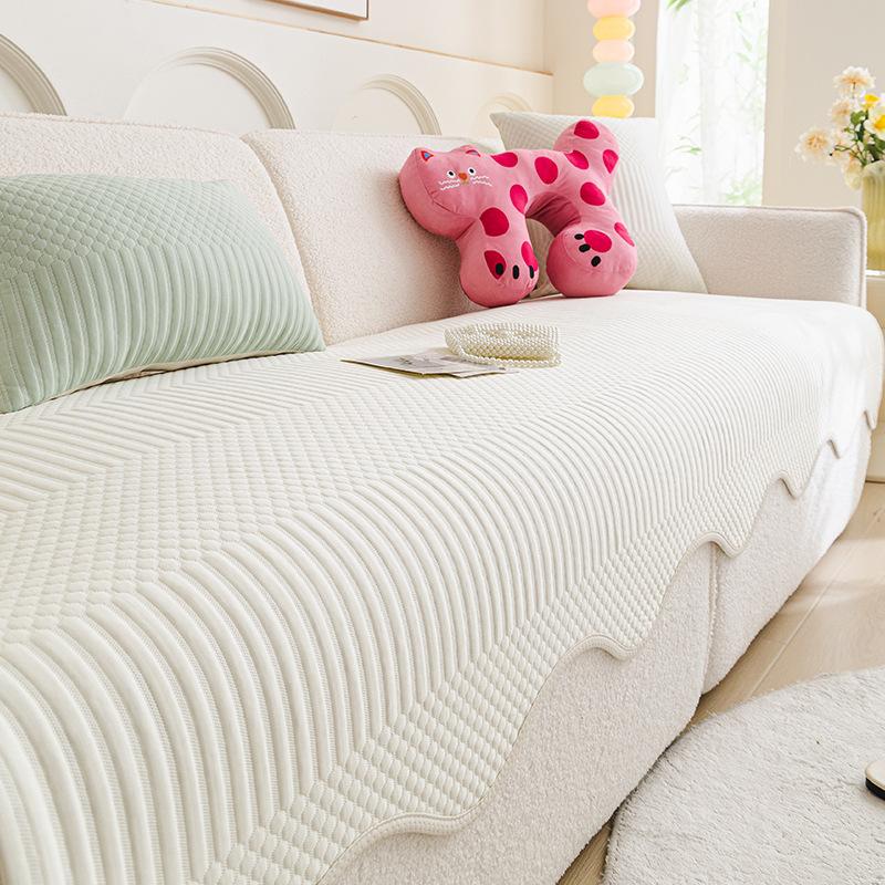 Summer Ice Silk Sofa Cushion Mat Seat Cushion Premium Leather Sofa Cover Summer Cool Non-Slip Cushion