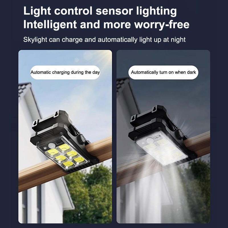  Upgraded Intelligent Sensing Solar Clip Lamp Outdoor Courtyard Lamp Garden Lighting Solar Wall Lamp