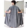 OYIYI Microfiber Soft to the Includes Waist Easy to Put on and Take Large Size Hotel Bath Accessories Men's Bathrobe, Touch, Breathable, Quick-Drying,
