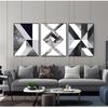 Living Room Decorative Painting Unframed Black And White Geometric Figure Nordic Style Posters Art Canvas Pictures For