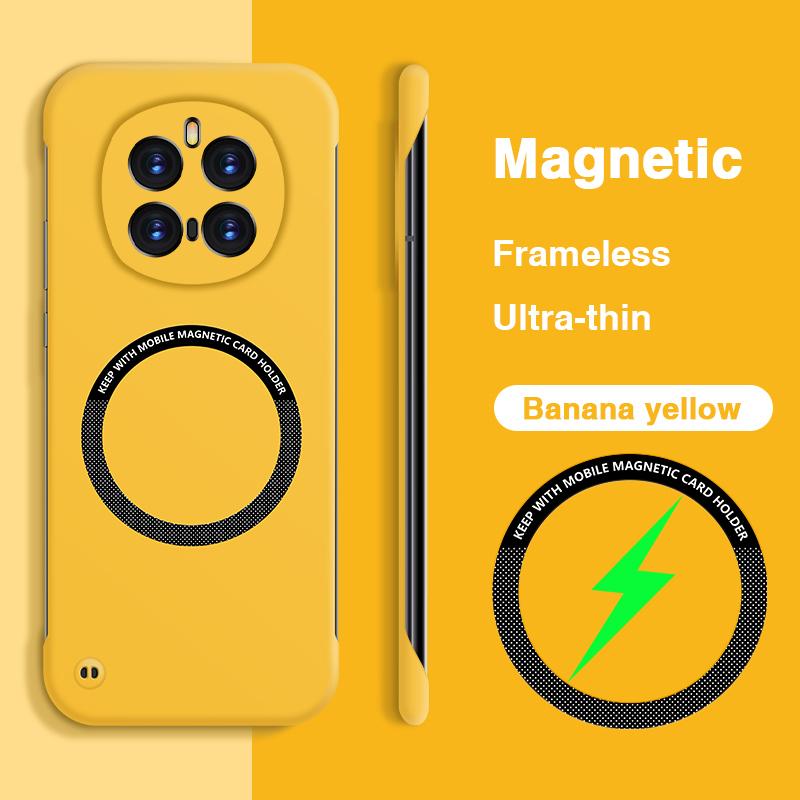 

Magesafe Phone Case for Honor Magic7 Magic 7 Pro Lite 7Pro 7Lite 5G Hard Shell Magnetic Wireless Charge Slim Original Back Cover HONOR Magic7 Lite банан жовтий колір