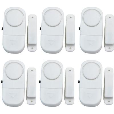 6 Sets Anti-Theft Sensor Alarm Security Door Window Magnetic Wireless