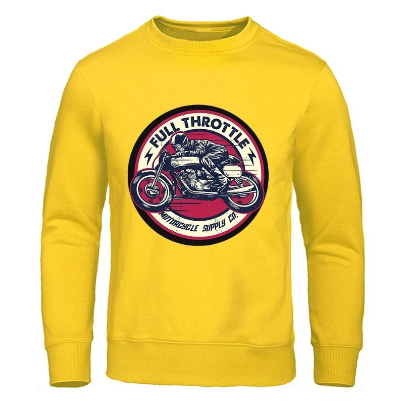 Plný plyn Motocykl Lokomotiva Kultura Pánská Módní Mikina s Kapucí Ležérní Mikiny Fleece Teplá Podzimní Ležérní Sportovní Oblečení Pulovry a Dlouhý Rukáv Pánské