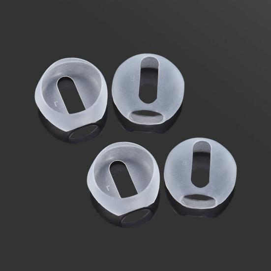 2 Pair Silicone Anti-Slip Earphone Protective Cover Case Eartips for Air-pods 1 2