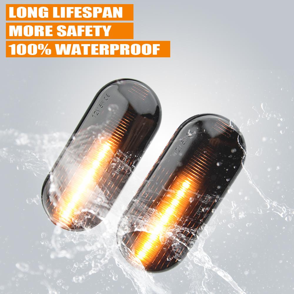 Led Dynamische Seite Marker Blinker Licht Sequentielle Blinker Licht Für VW Golf 3 4 MK3 MK4 Passat 3BG Polo 6N 9N Bora