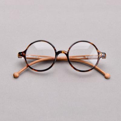Round Frame Retro Reading Glasses Anti Blue Light Eyeglasses Fake Frame +0 To + 3.5 Lightweight Reader