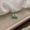 Dopamine Girl Summer Fresh Color Simple Design Sense Unique Retro Temperament Earrings Versatile Stud Earrings Niche