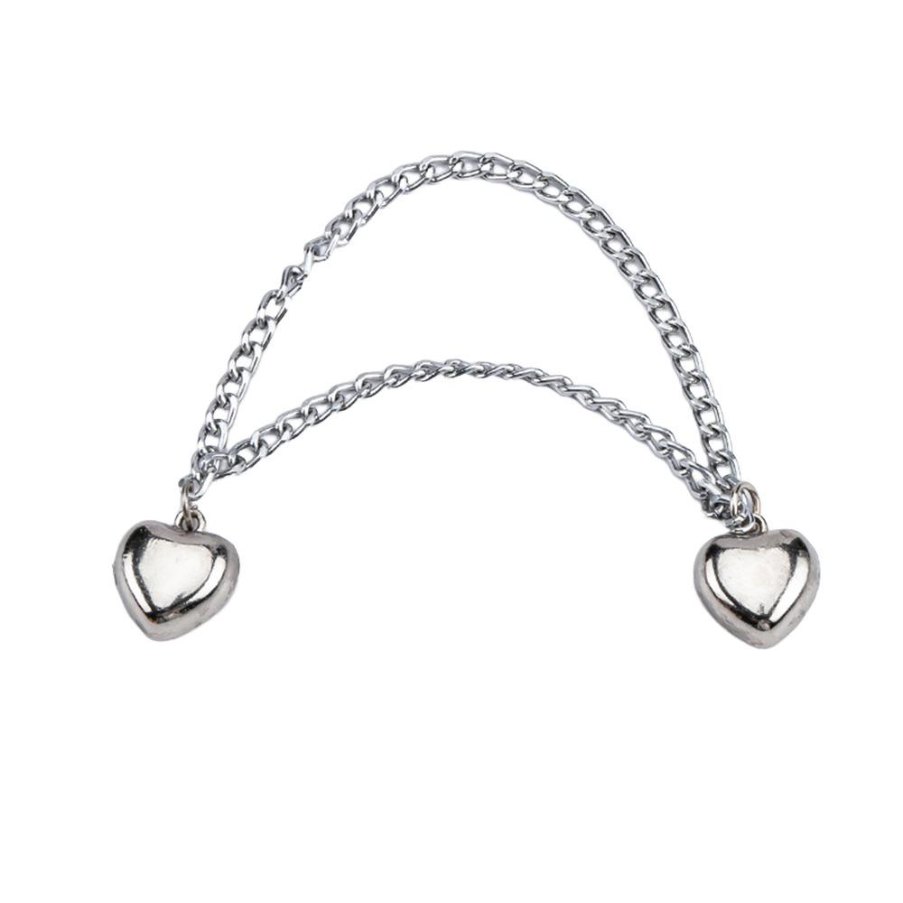 1pc New Rolled Edge Leg Fixing Clip Strong Magnetic Suction Adjustable Leg Cinching Artifact Seamless Leg Buckle Sleeve Shirt