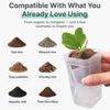 Scale Self Watering Pots Watering Nursery Pot with Drainage Holes Translucent Plastic Planters Mini Flower Seedlings Pot