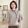 Hodo Women's New Chinese Style Embroidered Knitted Sweater