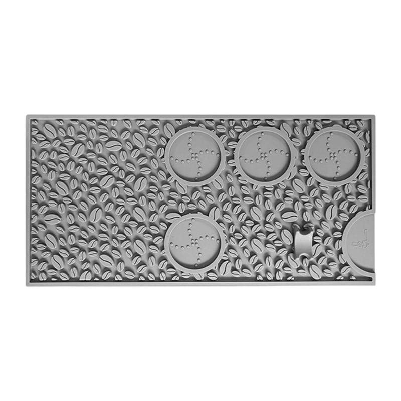 High Quality Brewing Coffee Tamping Mats Durable Silicone Materials Ideal For Espressos Machines And Countertops Protections серый
