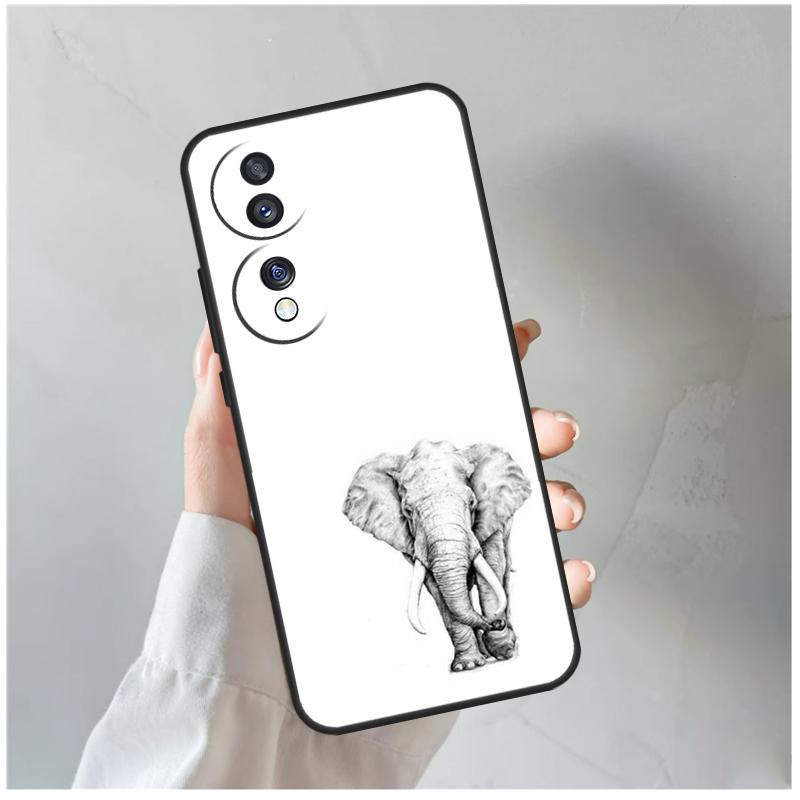 Baby Elephant For Honor Magic 8 7 6 5 Pro Case For Honor 400 200 Lite 90 70 50 X8c X8b X9a X9b X9c X9d Win