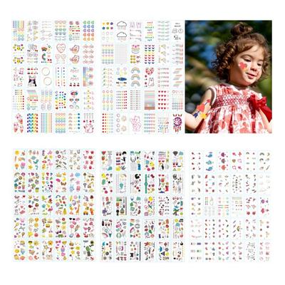 150 Mini Children's Tattoo Stickers, 150 Stickers for Christmas, Halloween, Group Events, and Event Mood Makers