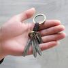 Vintage Pendant Hand Woven Leather Keychains for Men Car Key Chain Women Tassel Feather Keyring Charm Jewelry Friends Gift