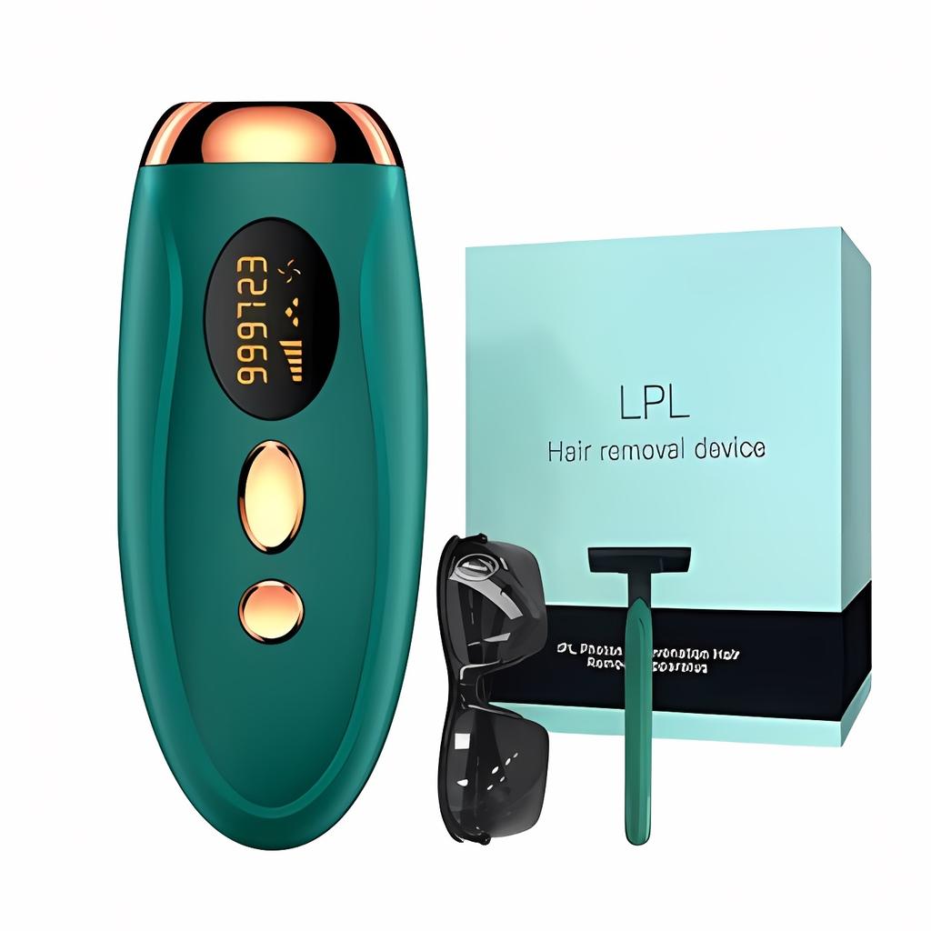 HOMZY Portable IPL Laser Epilator 999999 Flashes - Painless, Permanent Hair Removal for Women’s Body and Bikini Line