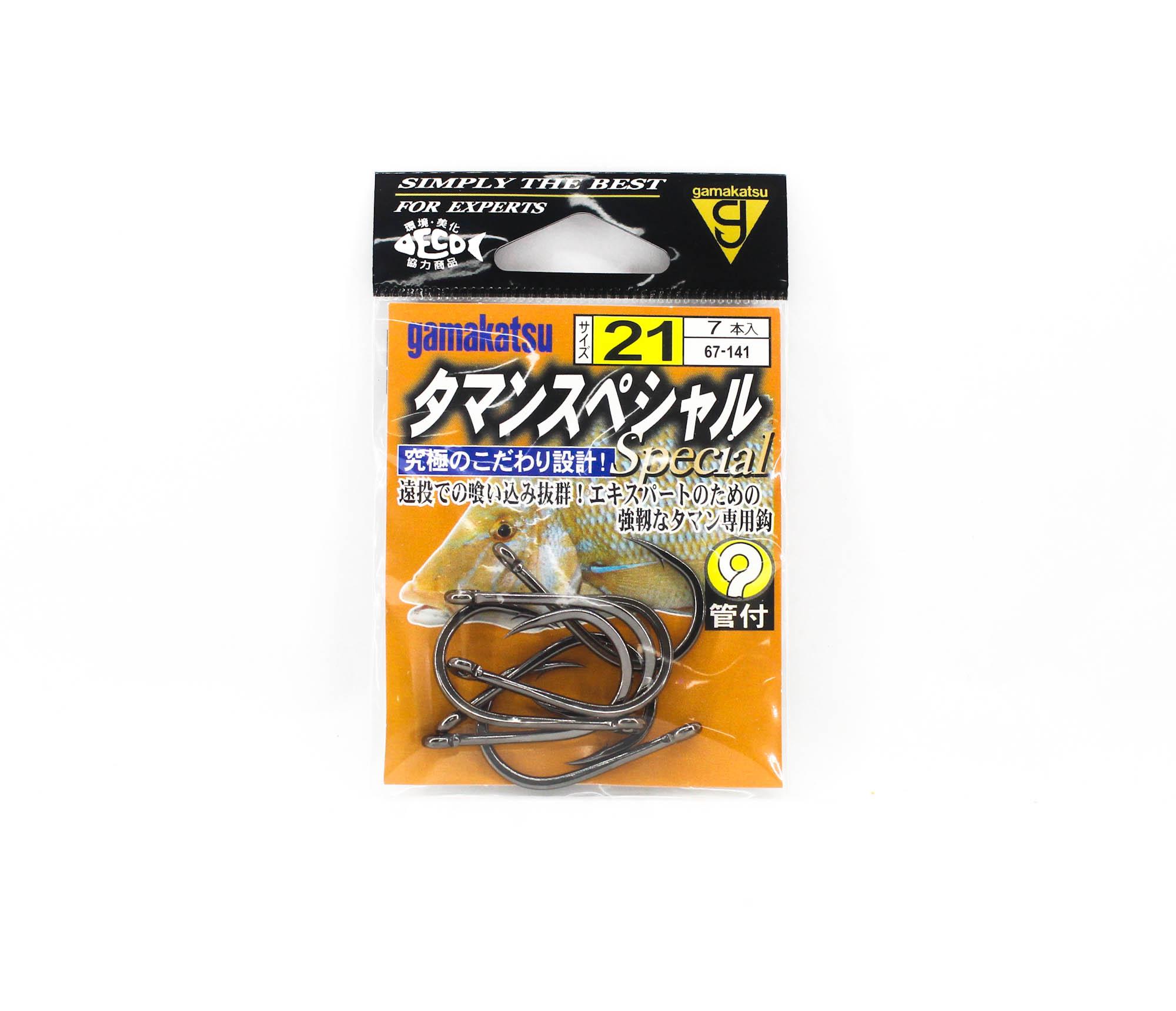 Крючок Gamakatsu 67141 Taman Special Hook NS Размер 21, 7 шт. в упаковке (4057)