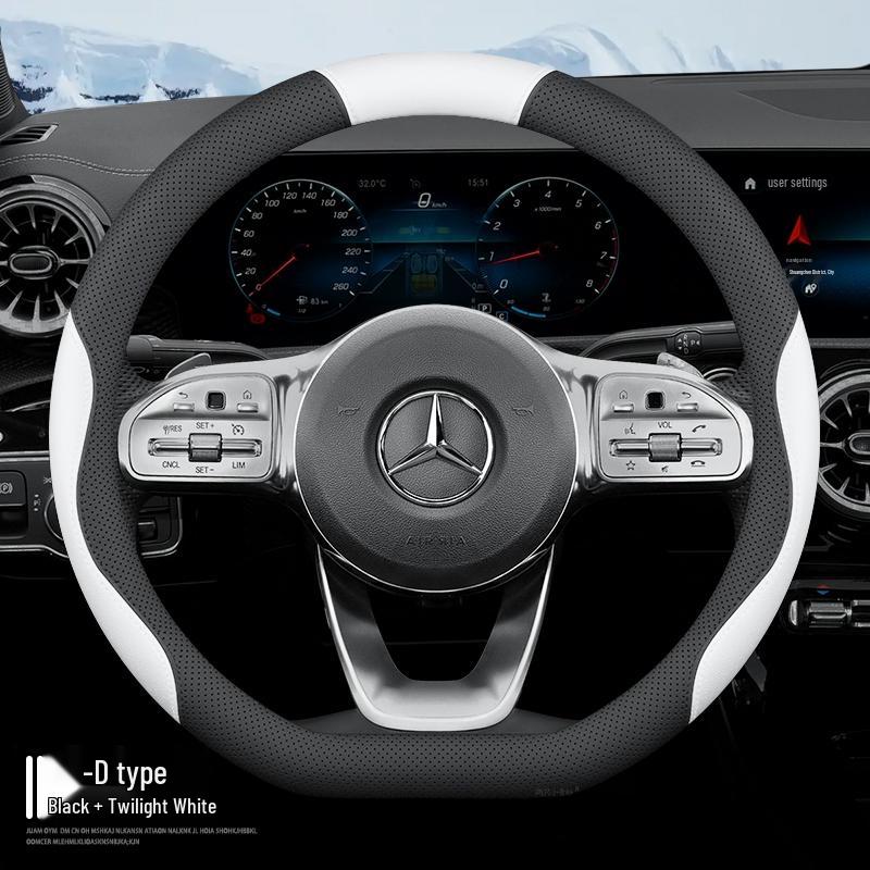 Mercedes-Benz Steering Wheel Covers for C-Class, E-Class, C200L, E300L, GLC260, GLB, GLA.