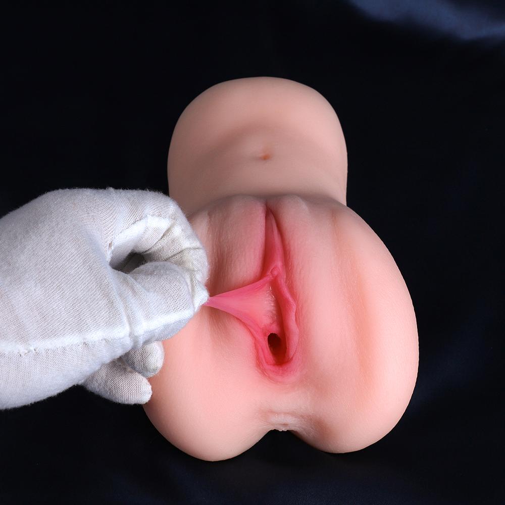 2 In 1 Male Masturbator Adult Sex Toys, 3D Textured with Sexy Realistic Vagina Tight Anus, Mens Stroker Sex Doll for Man Masturbation 900g