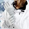 Waterproof Ski Gloves Women Winter Touch Screen Snow Gloves Fleece Lined Warm Thermal Gloves for Snowboard Skiing Running