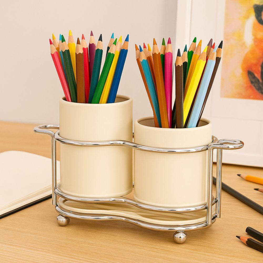 Large Capacity Kitchen Utensil Holder Space-Saving Drainer Stand  Kitchen