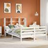 VidaXL Bunk Bed Without Mattress White 140x200 Cm Solid Pine Wood, Bed, Bedroom Furniture, Bed with Storage, 3321900