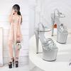 Women's 2020 New Summer One-word Sandals - 20cm Versatile Sexy Stiletto High Heels