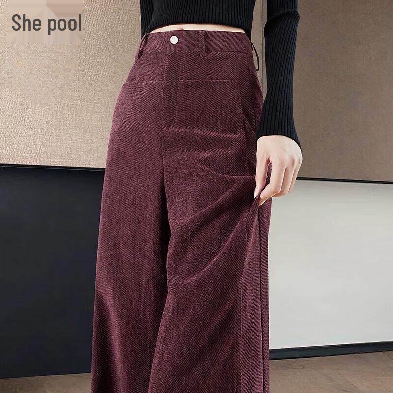 

She Pool Women s High-Waist Straight-Leg Casual Pants M
