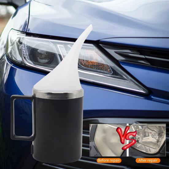 220V priekinio žibinto lęšio purškimo puodelis restauravimui, kaitinamas, priekinio žibinto lęšio poliravimo įrankis transporto priemonėms