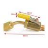 A2L R-32 R-454B Valve Adapter 1/4" Female Flare1/4" Left-Hand Female Ball Valve Refrigeration Charging Hoses Engine Parts
