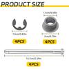Door Hinge Pin and Bushing Kit for 1994-2004 Chevy S10 Blazer GMC Sonoma Jimmy,Anti-Rust Steel Hinge Repair Kit with Door bushings
