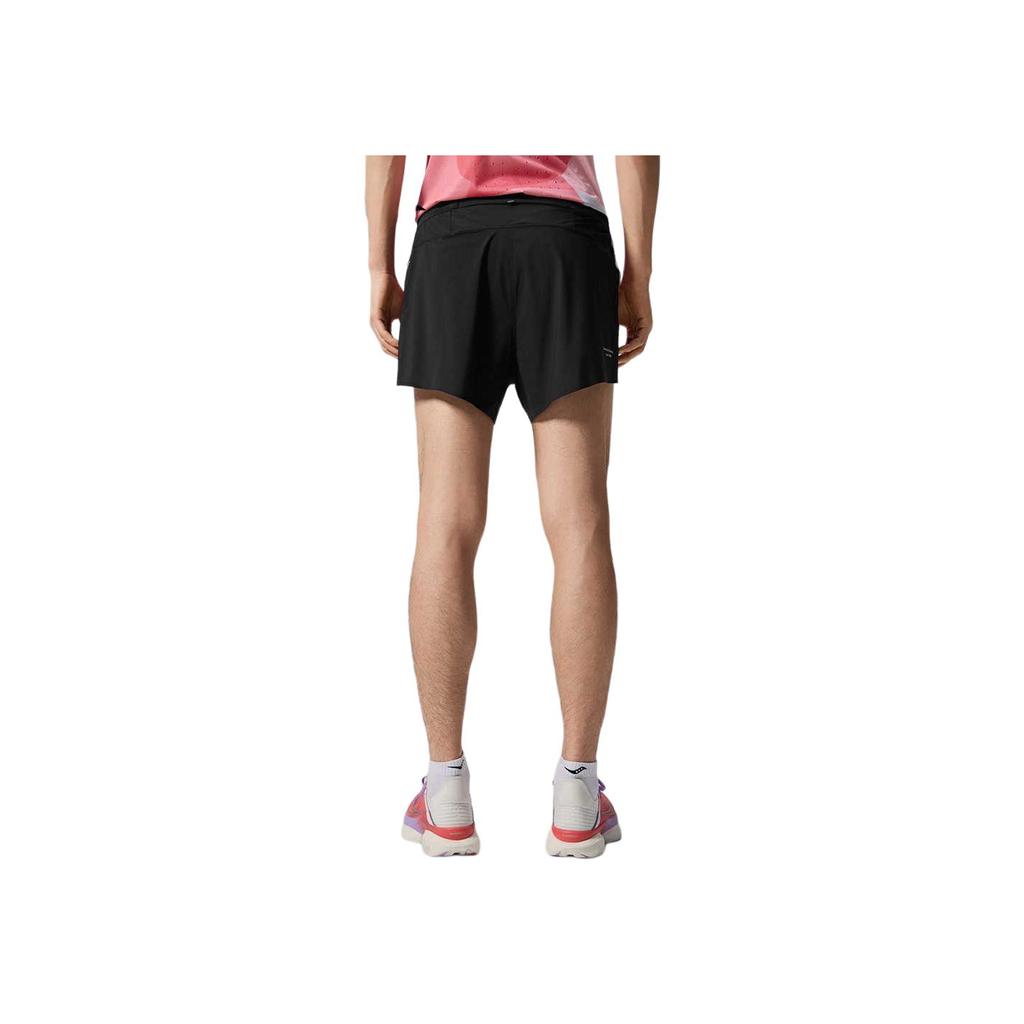 Saucony Racing Series Comfortable Lace-Up Lightweight Simple Sports Shorts Men shorts Black SA2250DP64T-BK001
