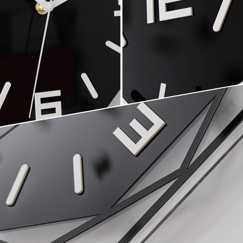 Modern Minimalist Wall Clock Silent, Acrylic Material with Atmospheric Design, Personality Decor & Quartz Clock